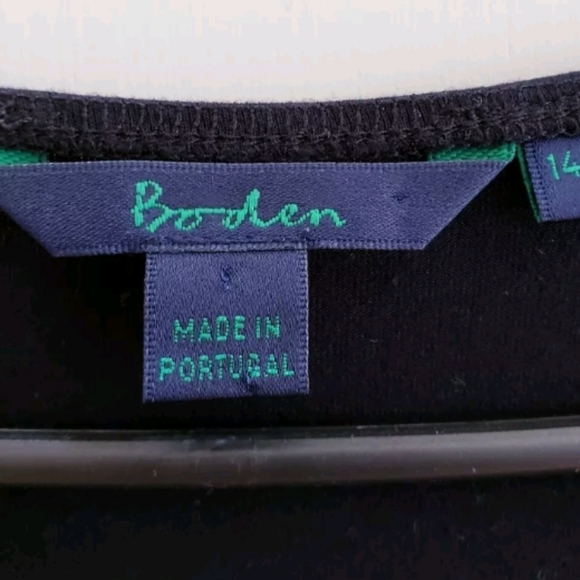 ♥️ 5X30 Twist Front Jersey Midi Black Dress Size 14R - Picture 4 of 5